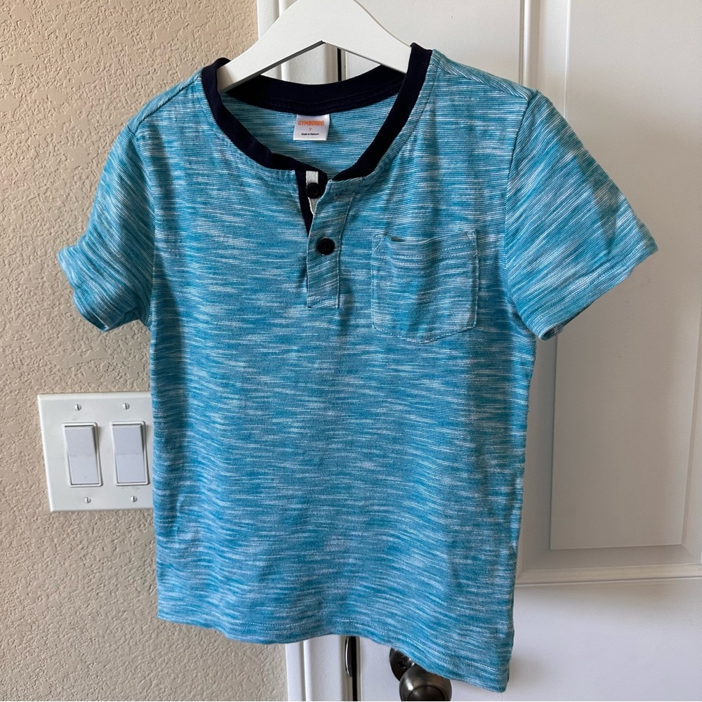 Gymboree Boys Turquoise Tee Size 7
